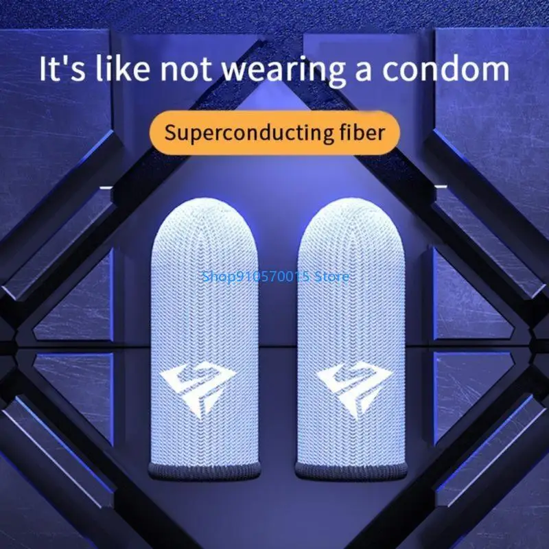 B95C 2ペアゲームフィンガースリーブゲームコントローラーフィンガーカバースウェットプルーフゲーミングフィンガーグローブノンスクラッチスリーブゲームアクセス