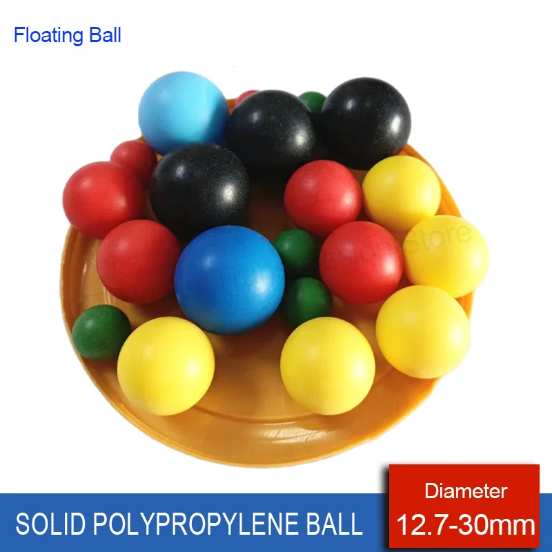 1-50Pcs Solid Polypropylene Ball 12.7mm 14mm 14.288mm 15mm 15.875mm 19.05-30mm Colorful PP Floating Liquid Level Indicator Ball