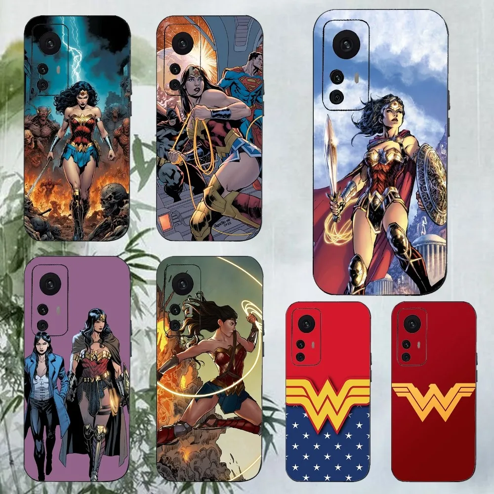 W-Wonders W-Womans Hero Phone Case For Xiaomi 11 Redmi Note 11 5G 8T 9A 9 10T Note8Pro Note9 12SUltra Black Case