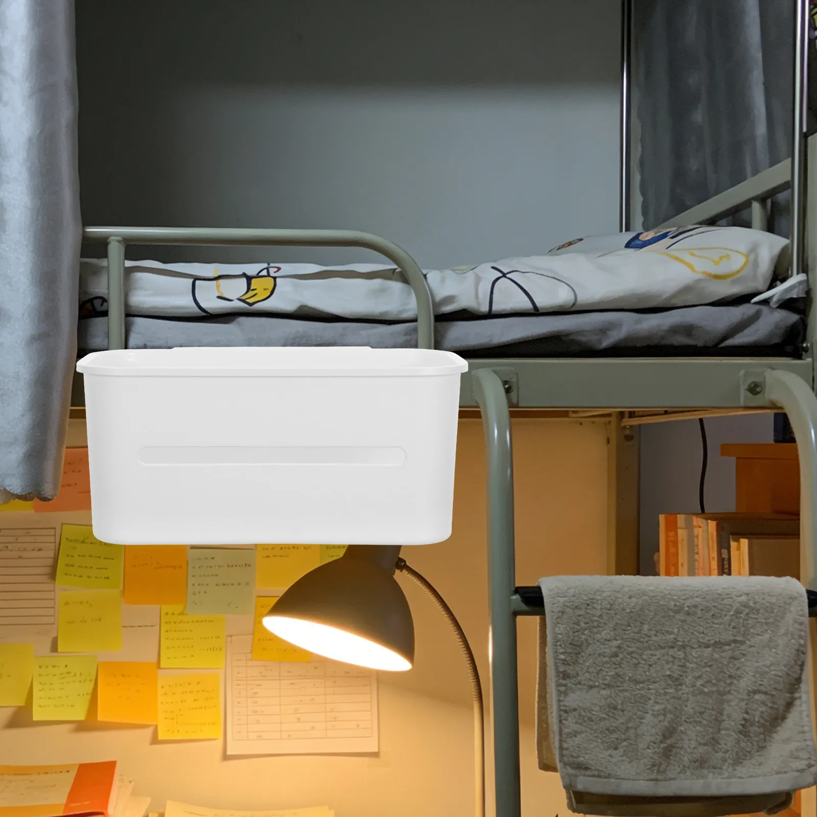 Baby Bedside Hanging Storage Basket Crib Diaper Organizer Hanging Nursery Storage Basket Newborn Essentials Changing Table view 5