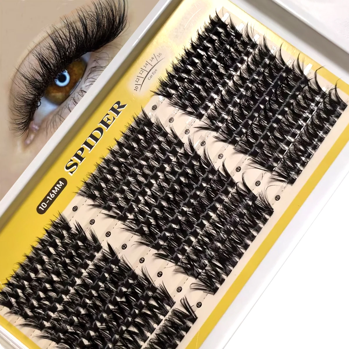Anime Cosplay Lashes - HBZGTLAD 80D-260D Kępki rzęs Wispy Fairy