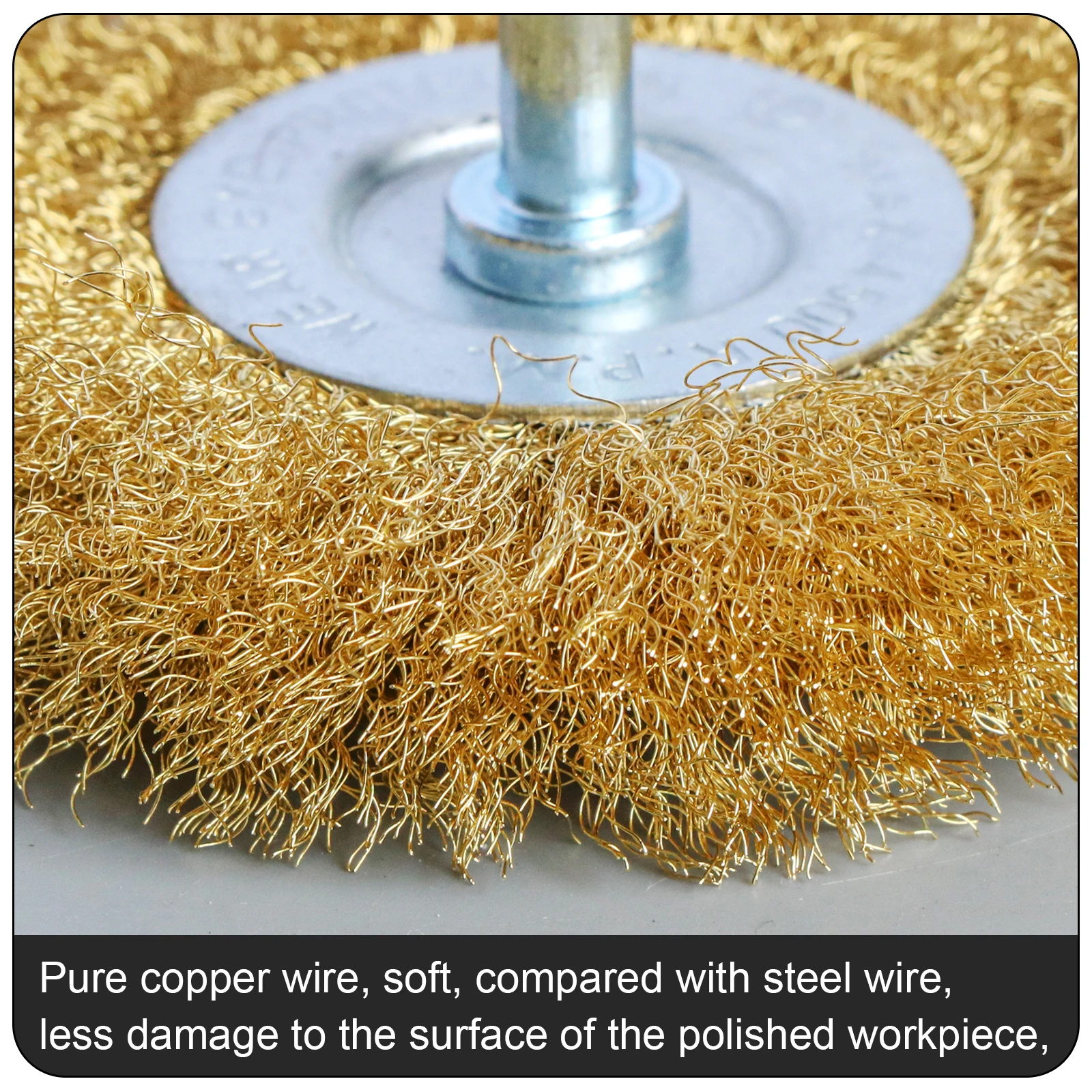 Draht Pinsel Messing Räder Pinsel Bohrer Dreh Werkzeuge Metall Rost Entfernung Polieren Pinsel