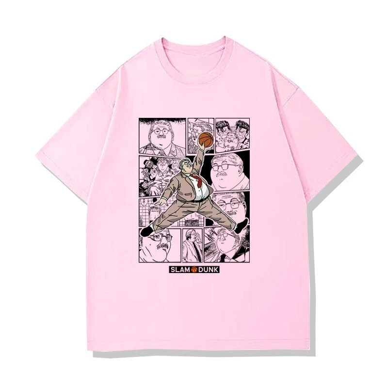 日本アニメーション スラムダンク アニメーション派生品 コットンプリント メンズ サマートレンド ブランド ルーズ