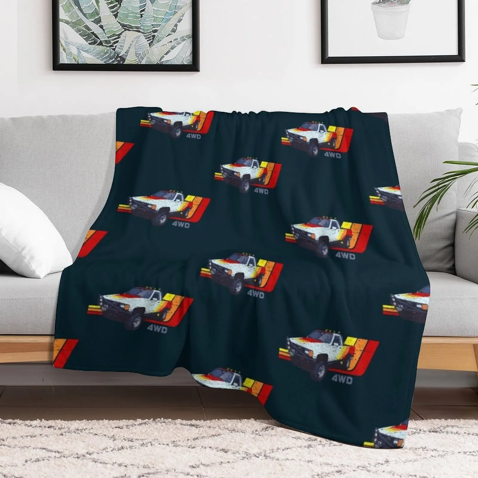 Toyota Hilux Retro Hilux Throw Blanket Vintage manga Blankets