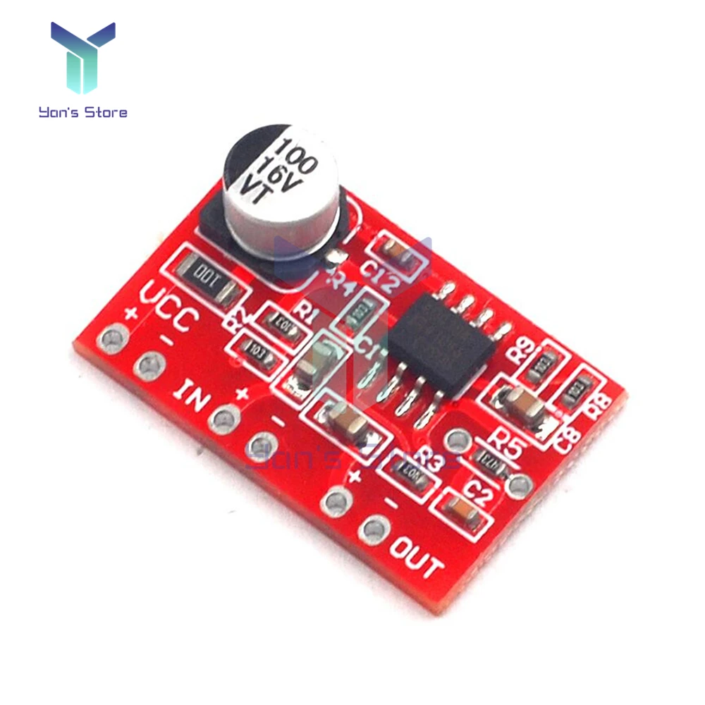 AD828 Stereo Dynamic Microphone Preamplifier Board MIC Preamp Audio Amplifier Module DC 3.8V-15V for DIY Audio Modification