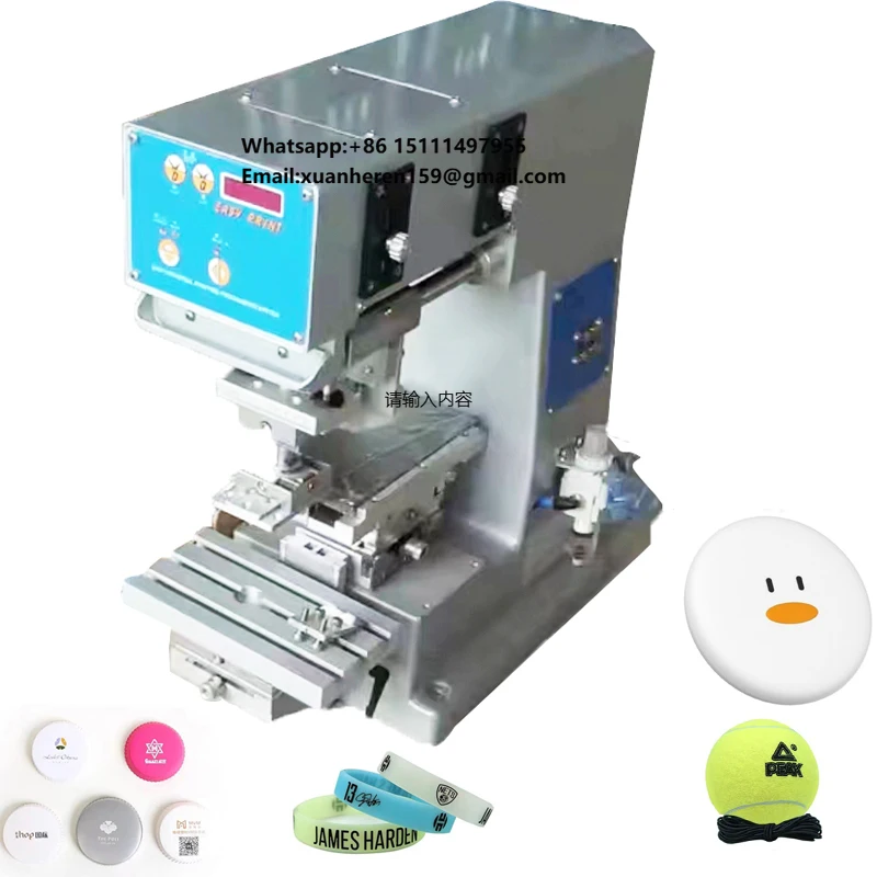 1 Color Small Size Desktop Pad Printing Machine With Shuttle Tennis Golf Ball Semi-automatic Pad Printing Machine