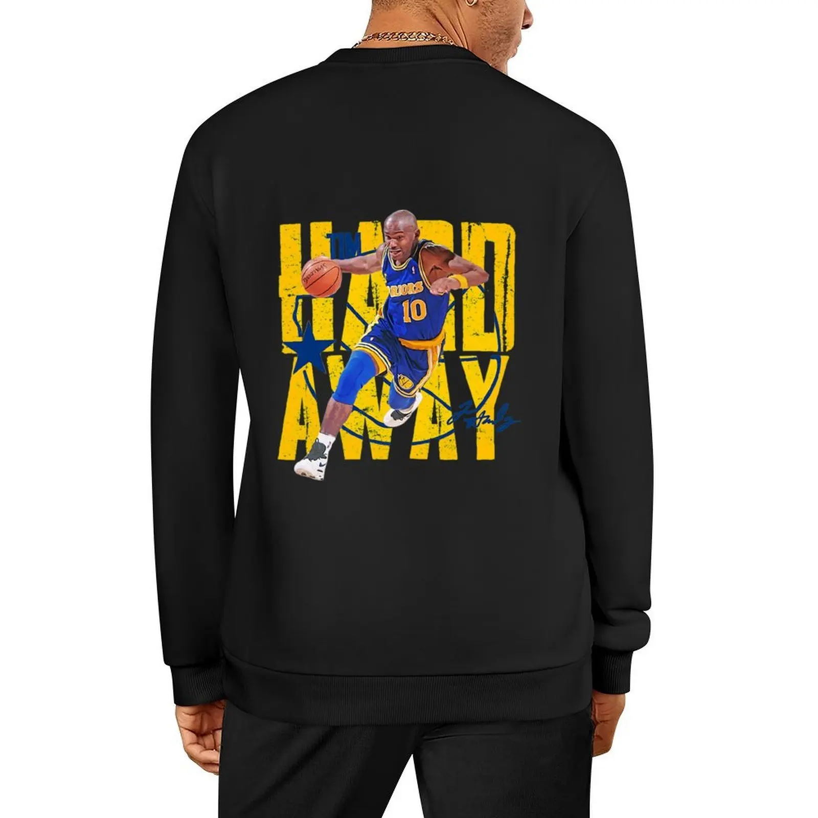 

Tim Hardaway Golden State Warriors Pullover autumn anime clothing korean clothes mens designer clothes sweatshirt