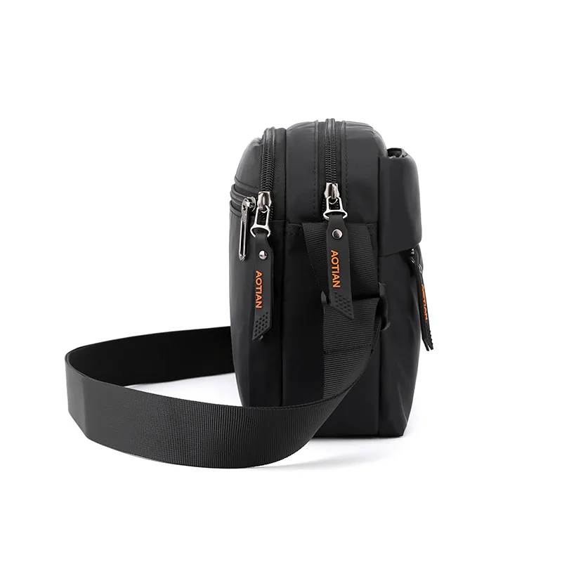 Aotian Horizontal Casual Shoulder Bag Simple Men's oxford Crossbody Bag Outdoor Trend Sling Bag Fashionable Men's Messenger Bag