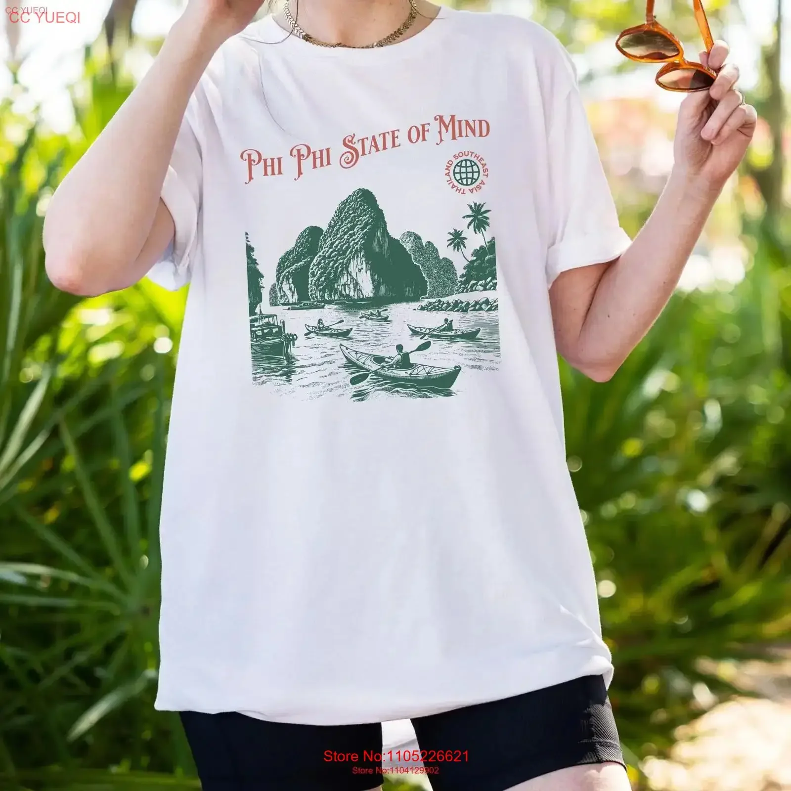 Phi state of mind T shirt Thai island Thailand vacation gift Southeast Asia travel destination unisex sizing vintage Washed