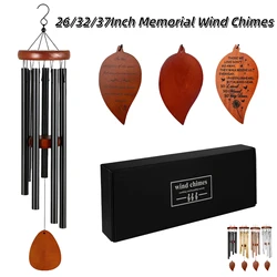 26/32/37Inch Memorial Wind Chimes With Three Tag Option，Memorial Wind Chimes for Loving，Aluminum Tube Musical Wind Chimes