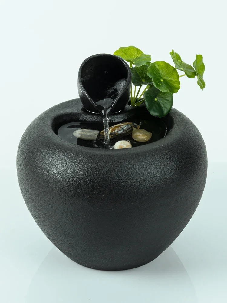 

XK Small Desktop Flowing Water Ornaments Modern Living Room Decoration Fountain Circulating Landscape