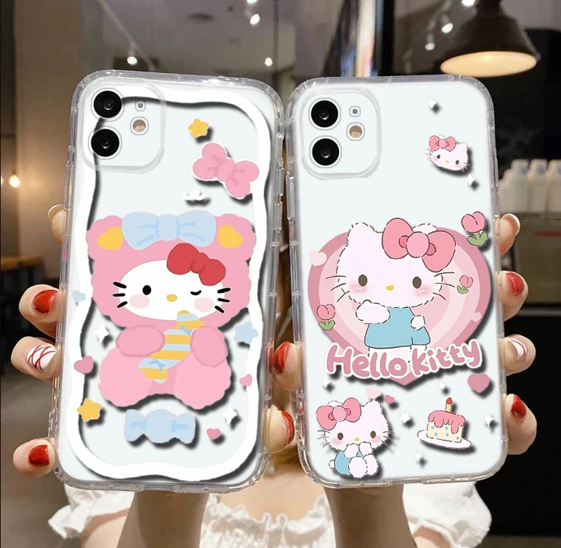 A20 Hello Kitty Soft Case for Moto G9 Powe One Pro E12 E22I E22 G52 G42 G32 G22 G23 Z2 Z Play P40 P30 Edge 30