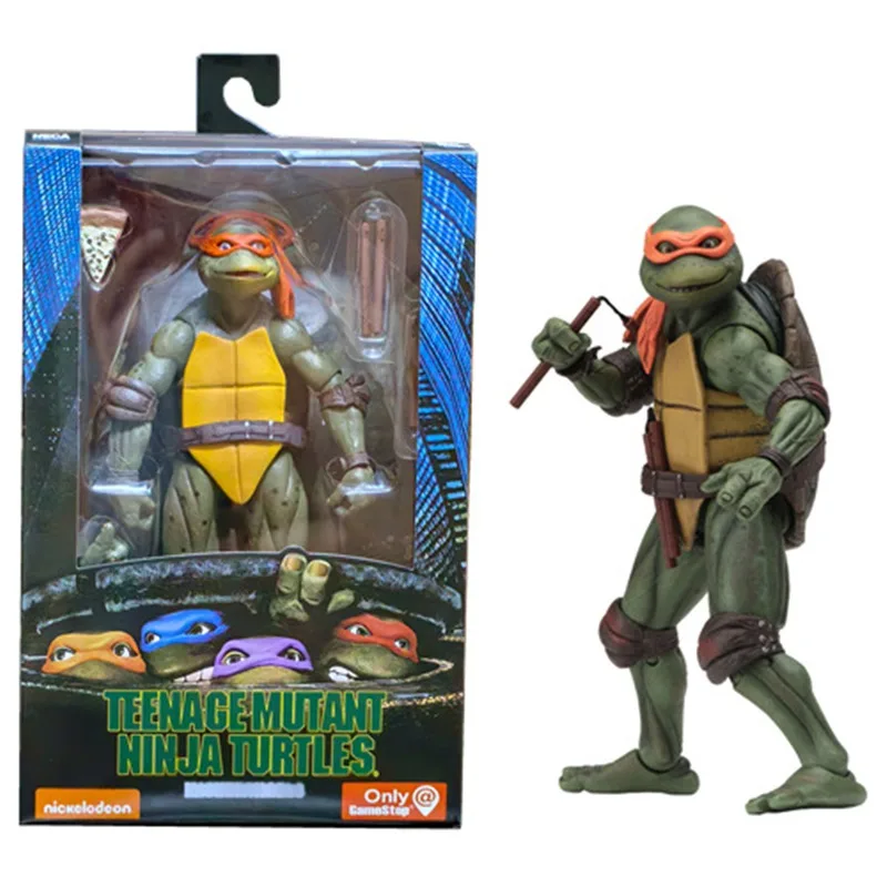 NECA Filmversion Teenage Mutant Ninja Turtles TMNT Leonardo Raphael Donatello Actionfigur Desktop-Ornament