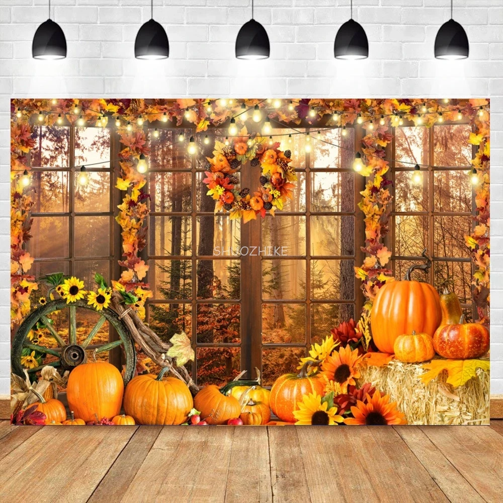 

Autumn Backgrounds For Photography Fallen Leaves Maples Light Bokeh Sunshine Baby Portrait Birthday Photo Backdrop