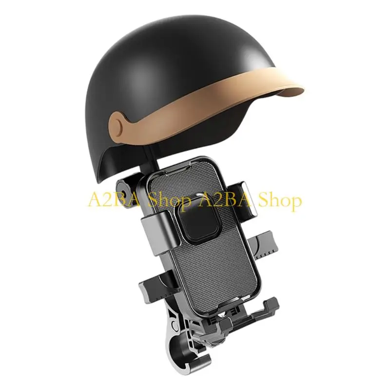 A2BA Scooter Phone Bracket With Sun Visors For 4.7 To 6.7Inch Devices Easy Installation