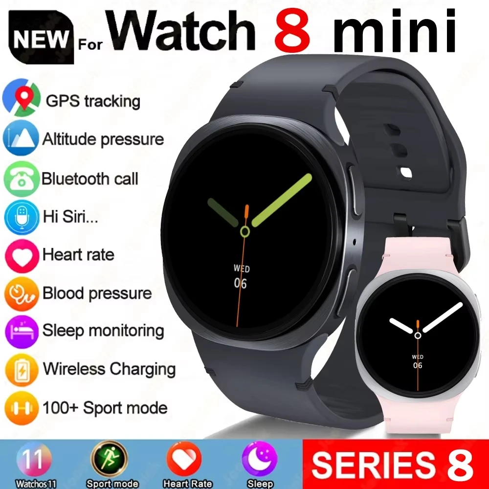 

2026 Hot new Smart Watch8 mini GPS Map Navigation NFC Health Monitoring Watch Waterproof 100+ Sports Mode Smartwatch Android iOS