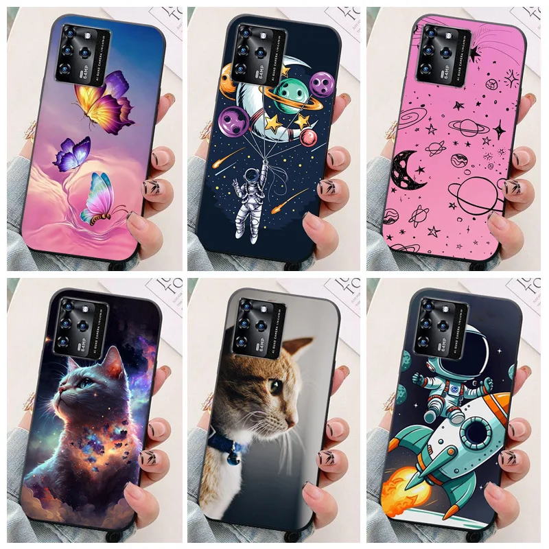 Capa de silicone para zte blade v30 vita caso 8030 astronauta telefone coverfor coque zte blade v30 v30vita casos lâmina 9030 funda etui