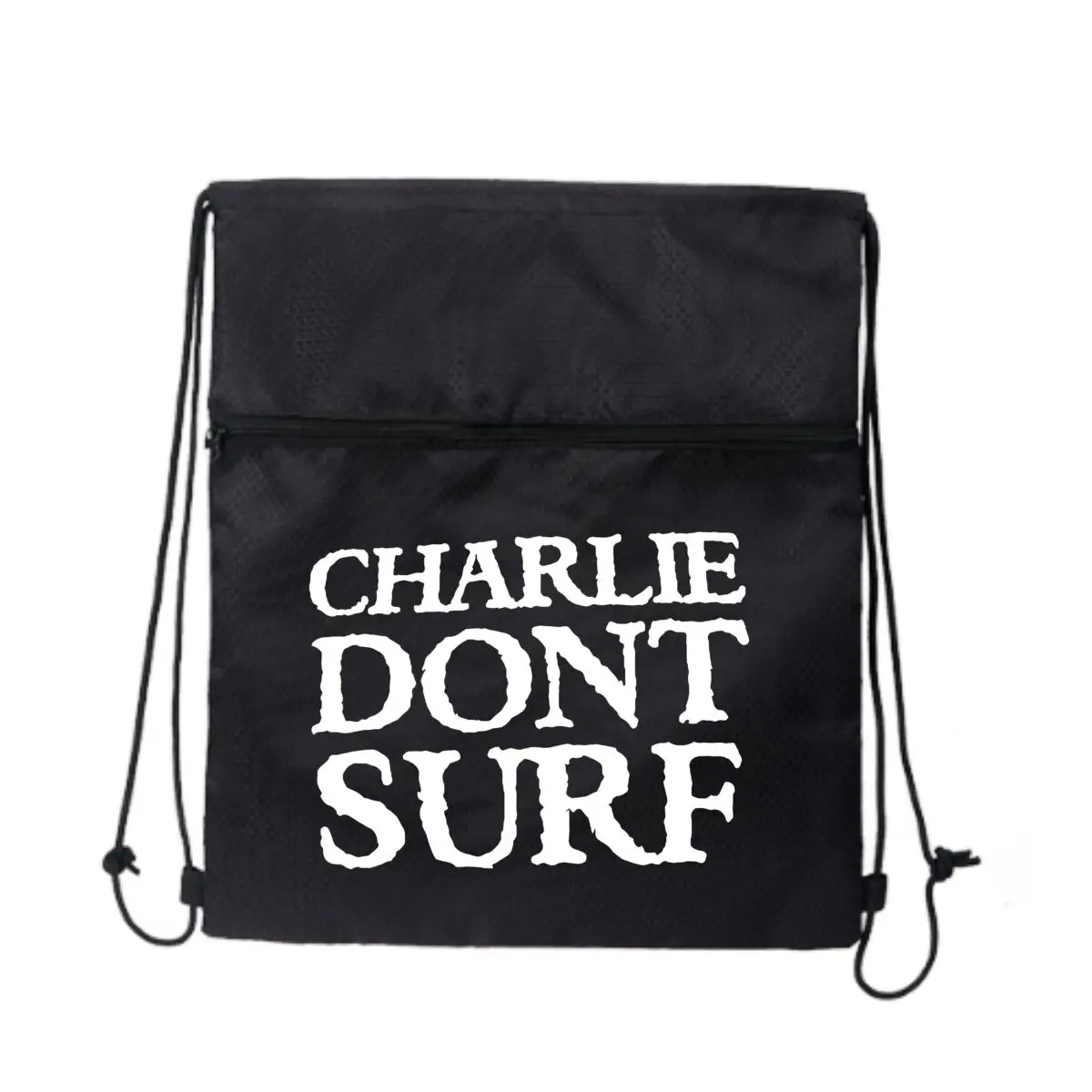 

Charlie's Surf Rebuff Anti- Beach Vibe Statement Сумка на молнии большой вместимости на шнурке позволяет все, что вам нужно