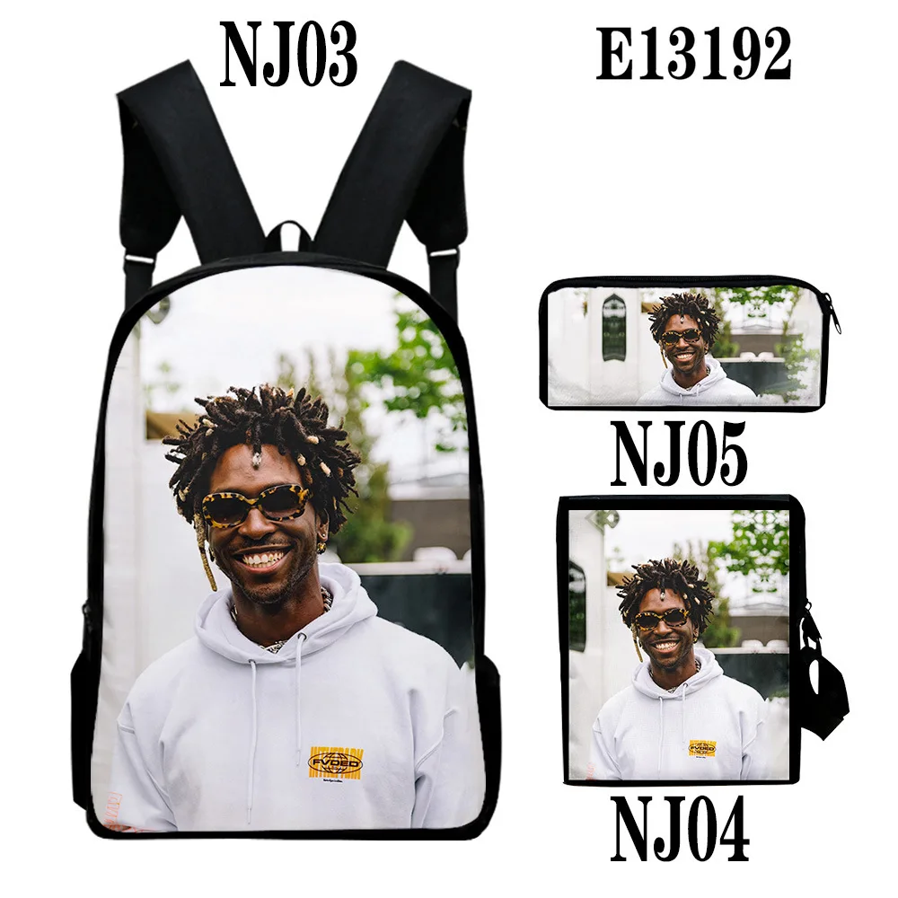 

Harajuku Youthful Luxury SAINt JHN 3D Print 3pcs/Set Student Travel bags Laptop Daypack Backpack Shoulder Bag Pencil Case