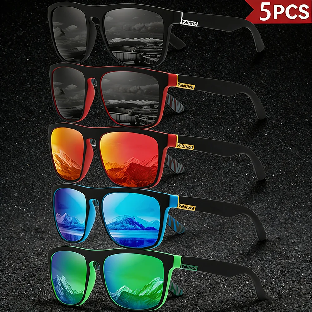 5-Pack Round Sunglasses, Versatile for Travel, Vacation and Driving with Fresh Styles. Instantly Elevate Your Temperament and Ma