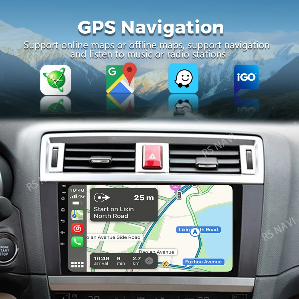 Android 16 For Subaru Outback 5 2014 - 2018 Legacy 6 2014 - 2017 2K QLED Stereo Car Radio Multimedia Video Player GPS 4G CarPlay