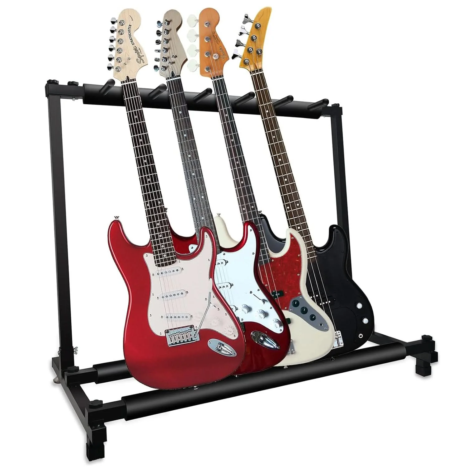 

5 Core Multi Guitar Rack Stand Floor 5 Slot Adjustable Flying V Guitars Holder GRack 5N1