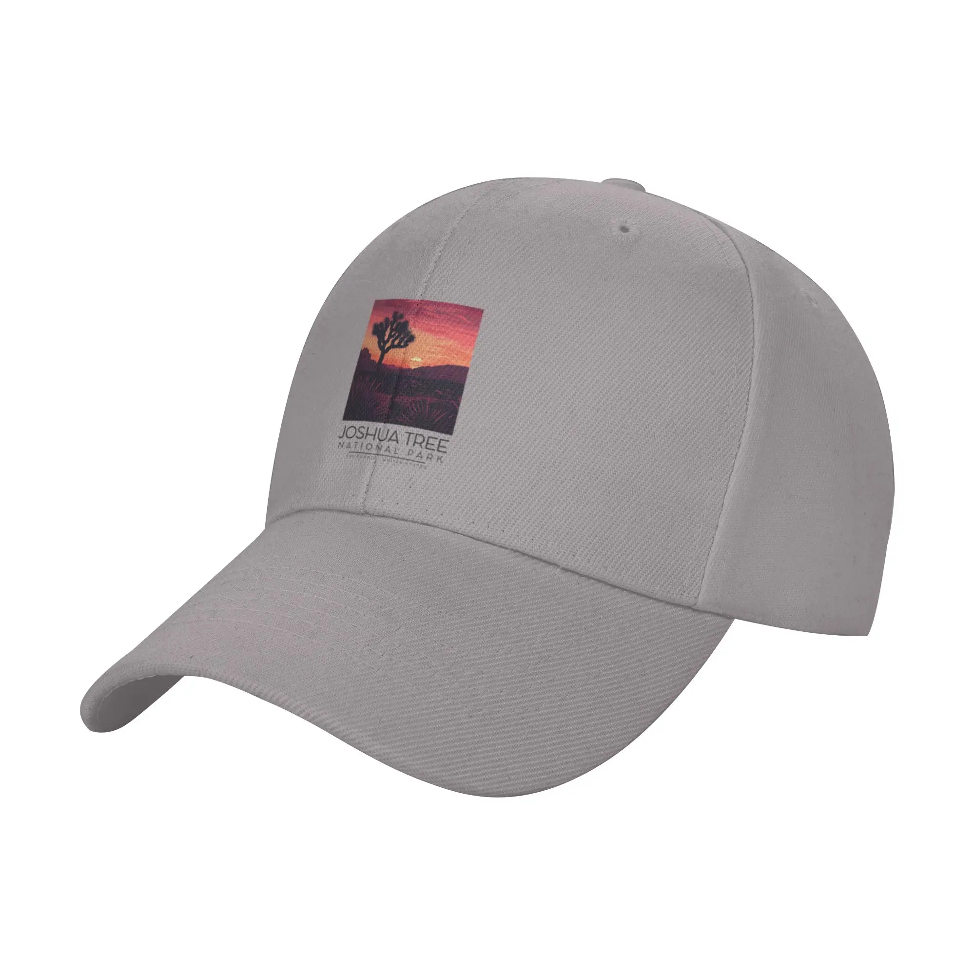 A Vintage Illustration of Joshua Tree National Park - California - US Trendy Baseball Cap Bar Visit Nylon Snapback Cap