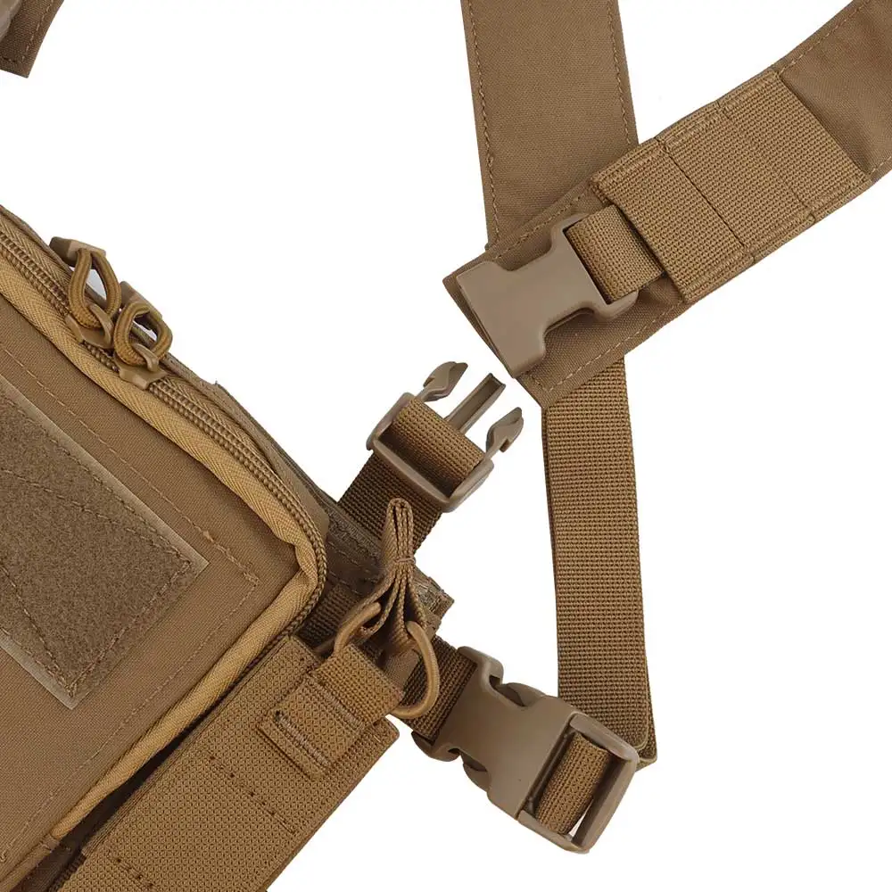 Imagem -05 - Tactical Peito Rig com Mag Pouch Multi-função Colete Modular Leve Airsoft Hunting Gear D3crm