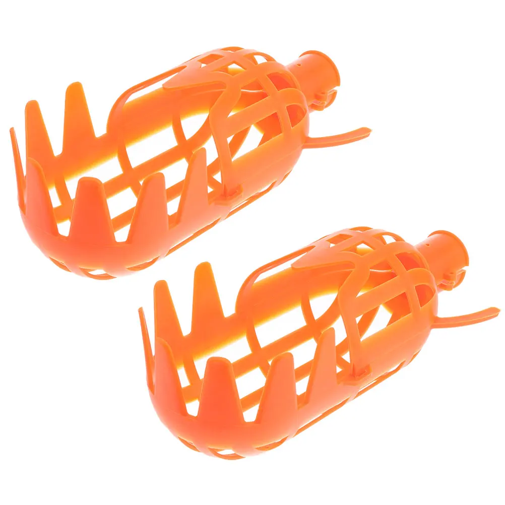 

2pcs Fruit Picker Picking Head Lightweight Long Reach for Peaches Apples Gardening Harvesters Tree Shaped Work Saving