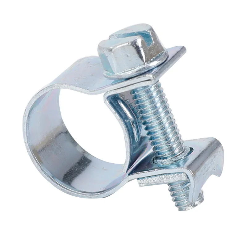 Assortment of 50 For Mini Hose Clamps for Automotive Fuel Systems and Home Plumbing Projects 8mm to 16mm Silver Metal