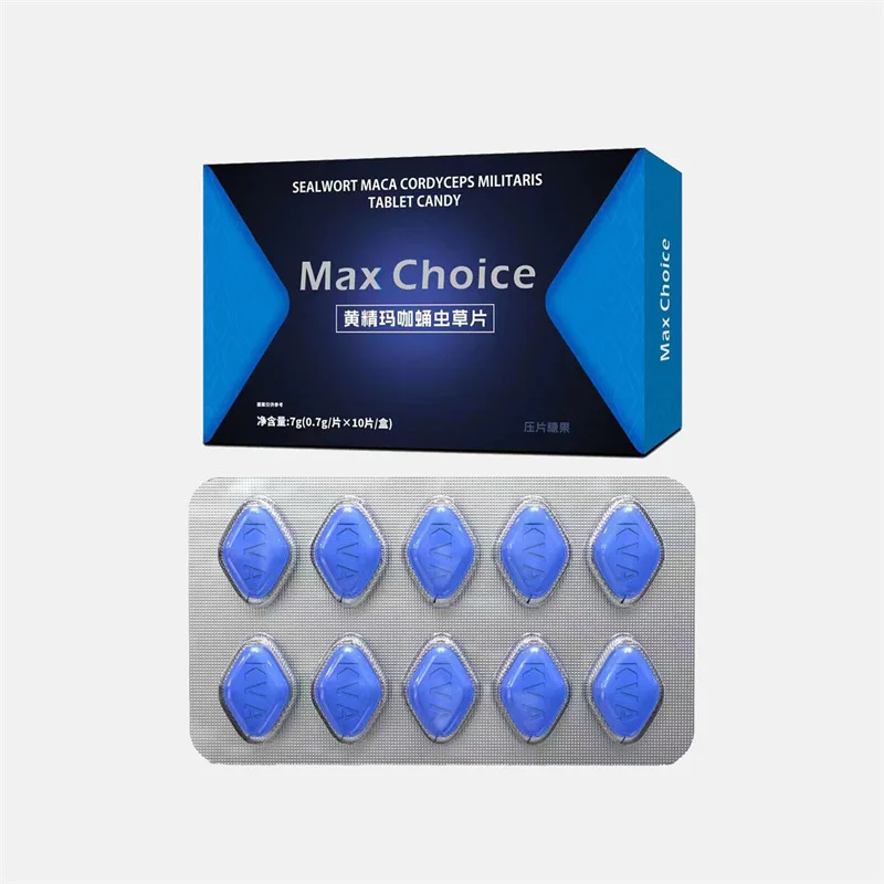 10-100Pill Blue Tablets Huangjing Maca Ginseng Pills Health Product Men Capsules