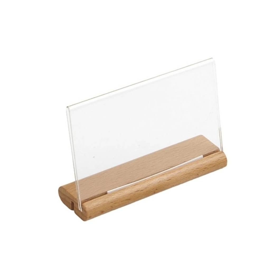 A5 Clear Acrylic Holders Paper Photo Frame Sign Holder Advertising Board Display Stand