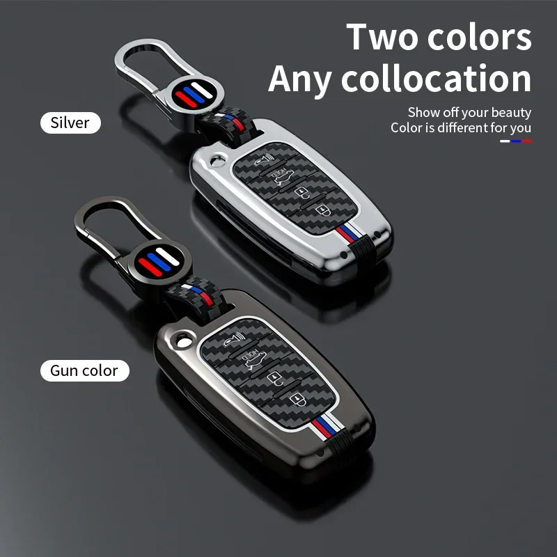 

For Hyundai Solaris HB20 Veloster SR IX35 Accent Elantra For KIA RIO Forte K2 K3 K5 Sportage Zinc Alloy Car Key Case Cover Bag