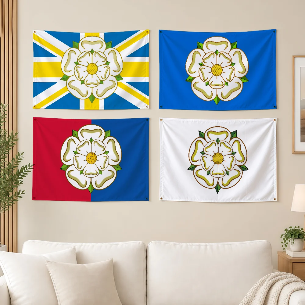 Yorkshire Flag Durable Outdoor Decoration Indoor Design Patio Festive Classic Pole Wall Room Banner