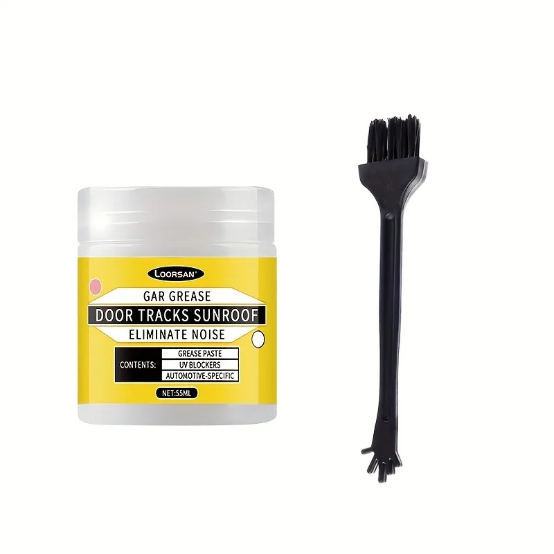 High-Performance Car Interior Lubricant Paste: Non-Sticky White Grease for Door Rails/Sunroofs/Hinges & Bike Chains