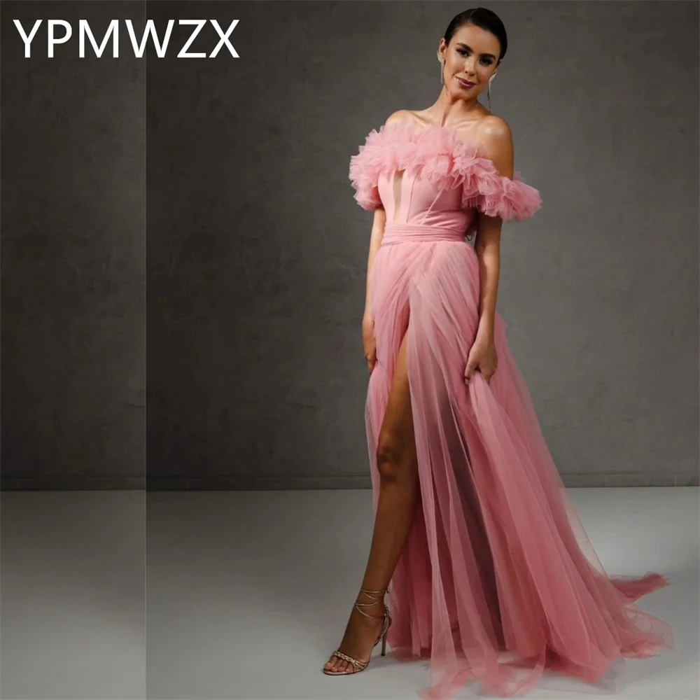 Customized Evening Dress Party Occasion Women Formal Dress YPMWZX Strapless A-line Floor Length Skirts Bespoke Occasion Dresses