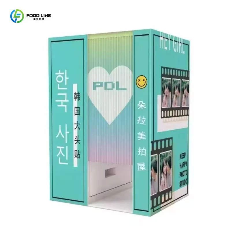 Customized Multifunction Vending Machine Selfie Mirror Photo Booth 21 5 Inch Touch Screen Self Service Printer