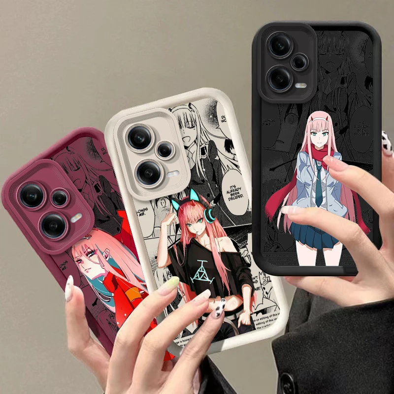 Darling In The Franxx Comics For Redmi Note 13 12 11T 11S 11E 10S 10T 9 8 7 Pro Plus Lite Eye Ladder Phone Case