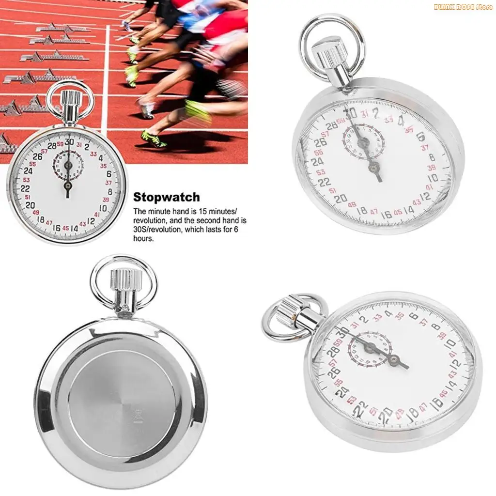 K1AE Handheld Sports Timer Mechanical Stop Watch For Fitness Training Athletic Event