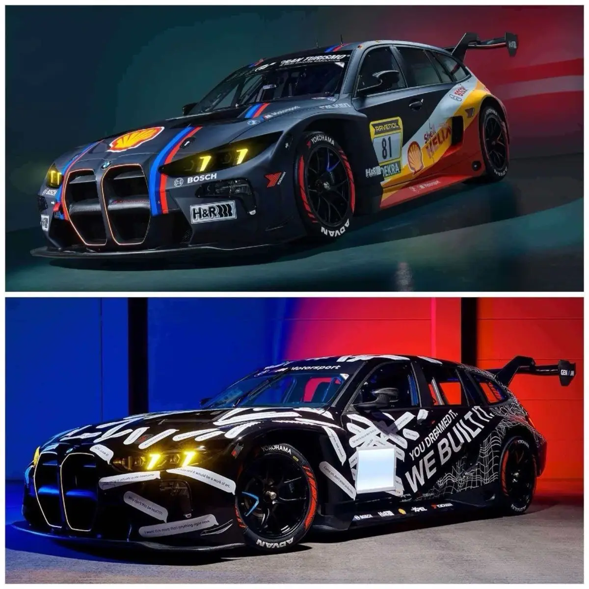 Jicar 1:64 BMW M3 Touring GT3 24H Modellauto aus Legierung, Neue Sammlerstück-Dekoration