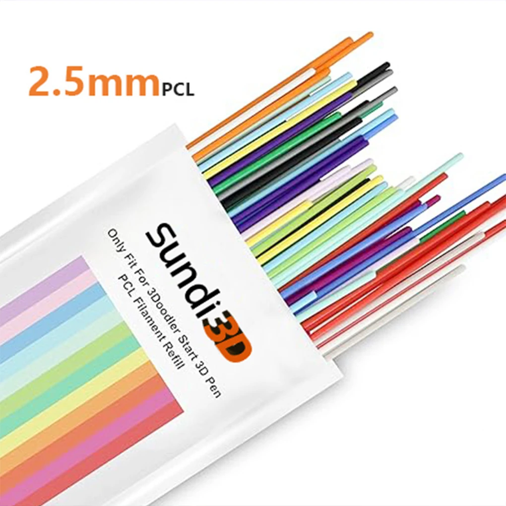 300개 3D 펜 필라멘트 리필 3D 프린트 필라멘트 2.5mm 15CM 길이 3D 펜 액세서리 3D 드로잉 펜 리필 필라멘트 번들