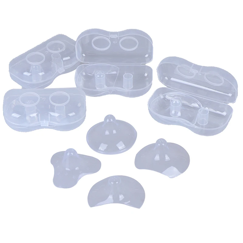 2Pcs/Lot Silicone Nipple Protectors Feeding Mothers Shields Protection Cover