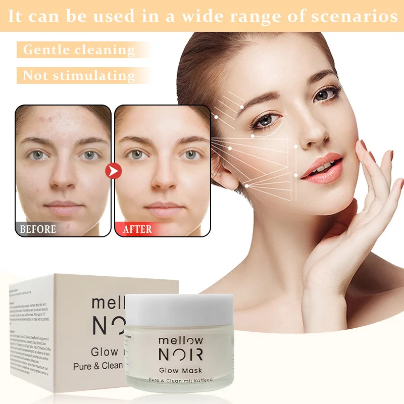 

2025 Новая мягкая светящаяся маска, 50 мл, увлажняющие маски для гладкой и сияющей поверхности кожи.