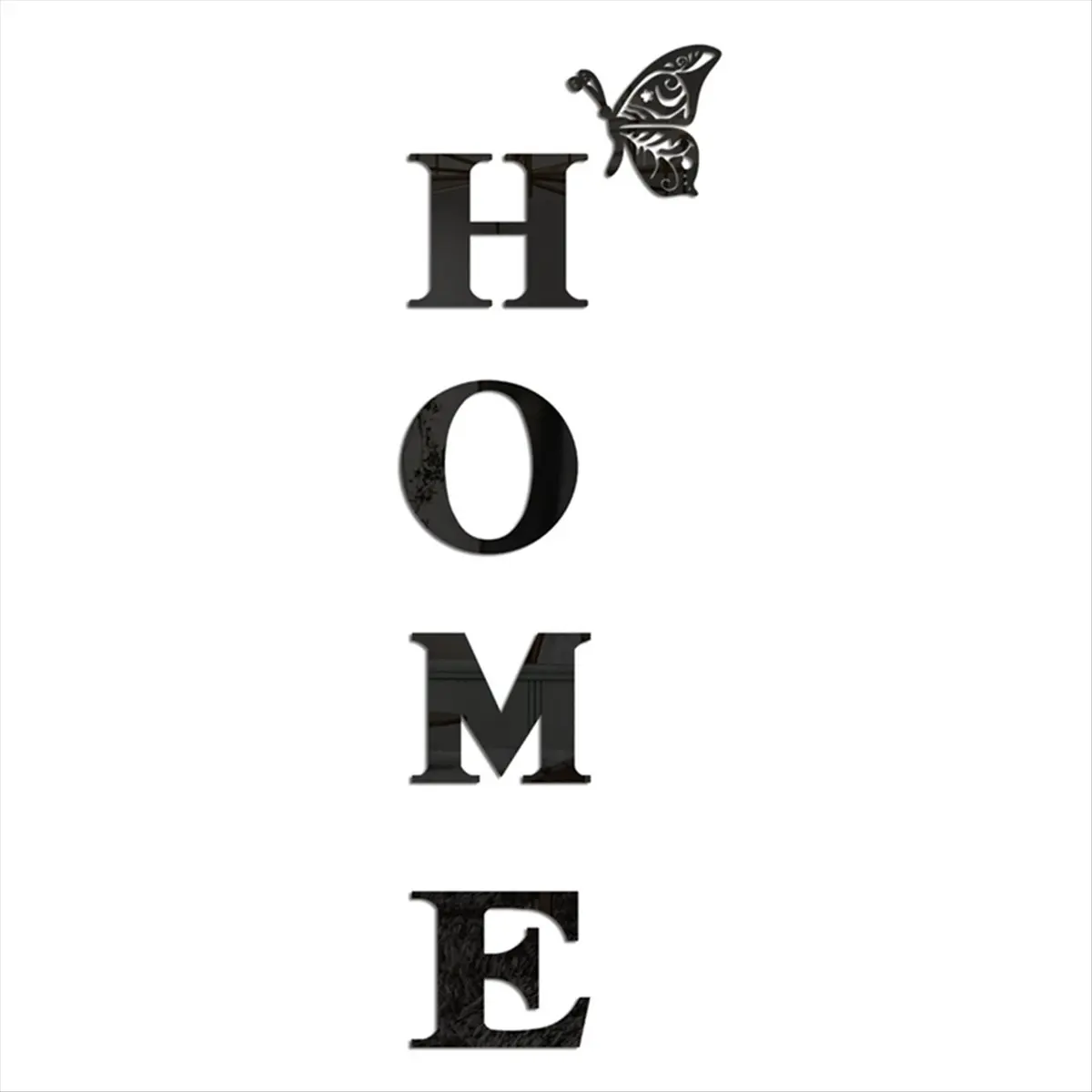 A20I Wall Decor Letter Signs Acrylic Mirror Wall Sticker Wall Decorations for Living Room Bedroom Home Decor Wall,Silver