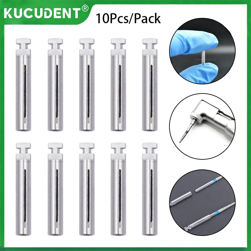 

10 шт., адаптер для стоматологических боров, преобразователь от 1,6 мм до 2,35 мм для высокоскоростных наконечников, алмазные полировальные боры с хвостовиком FG-RA, стоматологические инструменты