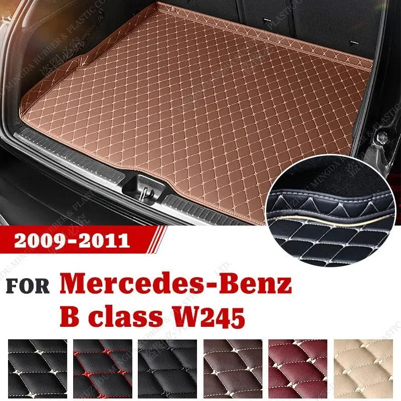 Car Trunk Mat For Mercedes-Benz B Class W245 2009 2010 2011 boot Carpet 3D Surrounding Design Interior Accessories