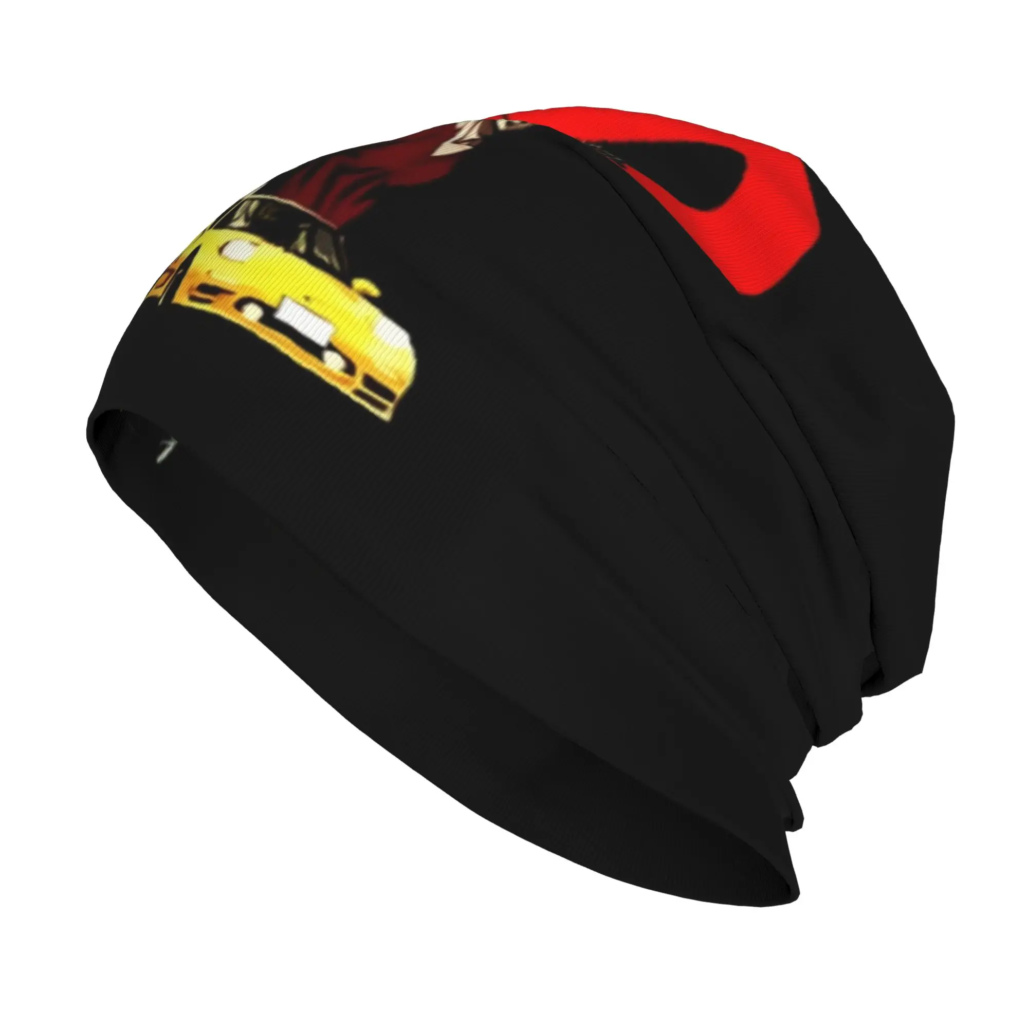 Bonnet Hats Initial D Men Women's Thin Hat Black Autumn Spring Cap Street Skullies Beanies Caps