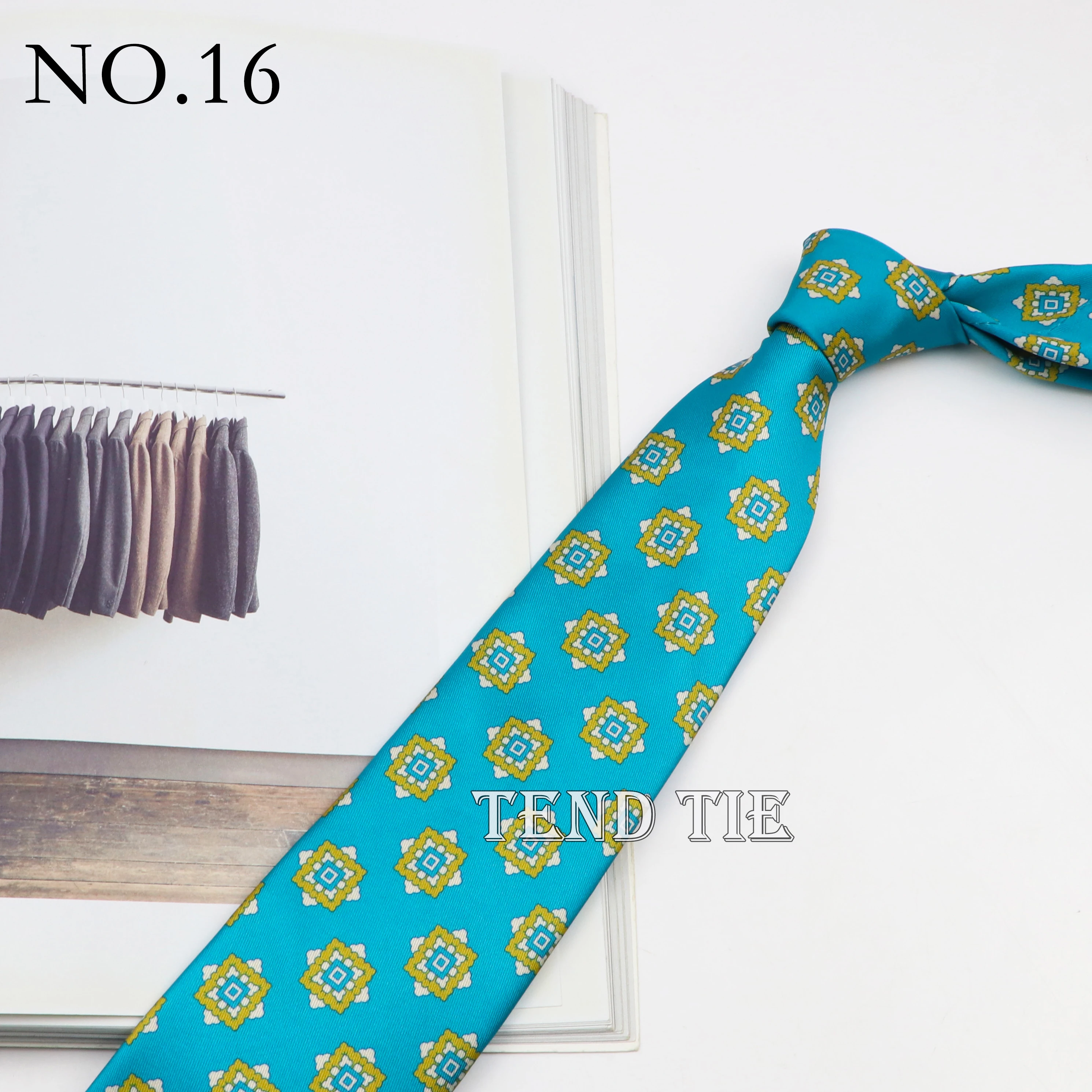7.5cm Classic Men's Retro Pattern Tie Fashion Wedding Tie Soft And Comfortable 100% Micro Fiber