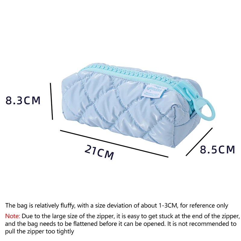 Cute Large Capacity Cosmetic Storage Bag Fashion Candy Color Pencil Case Sweet Versatile Soft Stationery Storage Bag Gifts