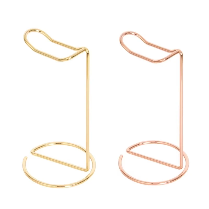 Metal Headphone Stand Rose Gold Headphone Holder Stand PC Game Earphone Accessory Desktop Storage Display Stand